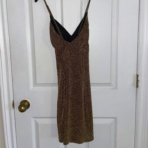 Olive Glitter Dress